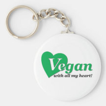Végétalien de tout mon coeur porte-clefs