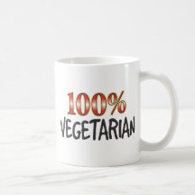 Vegetarier 100 Prozent Kaffeetassen