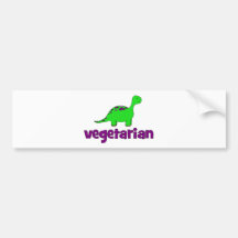 Vegetarier - Dinosaurier-Entwurf Auto Aufkleber