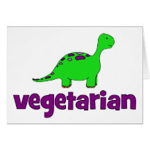 Vegetarier - Dinosaurier-Entwurf Karten
