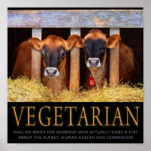 Vegetarier! Posterdruck