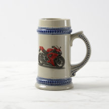 vélo de rouge du suzuki GSX-R600 Mug À Café