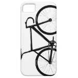 Vélo de voie - noir sur le blanc étuis iPhone 5