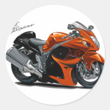Vélo d'orange de Hayabusa Adhésifs Ronds