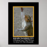 Verantwortung ~ Spaß Demotivational Plakat