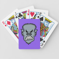 Verärgerter HalloweenWerewolf spielkarten
