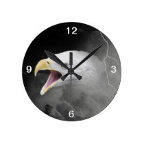 Verärgerter Weißkopfseeadler wanduhren
