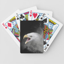 Verärgerter Weißkopfseeadler spielkarten