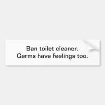Verbottoilettenreiniger. Autoaufkleber