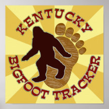 Verfolger Kentuckys Bigfoot Posterdruck