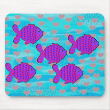 Verliebte Fische Mousepads
