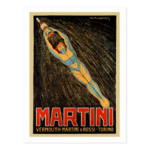 Vermouth de Martini Carte Postale