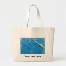 Verre fondu par bleu argenté sac