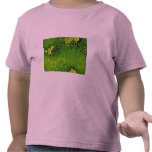Verre vert texturisé abstrait t-shirt