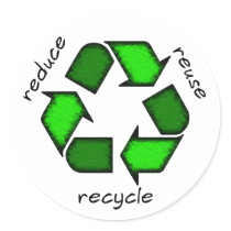 Verringern Sie, verwenden Sie wieder, recyceln Sie
