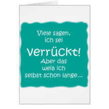 Verrückt! Grußkarten