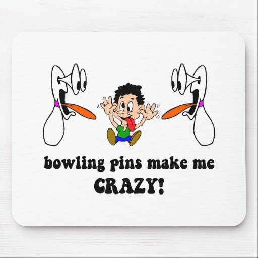 Verrückter lustiger Bowling Mauspads