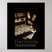 Versuchung Demotivational Plakat