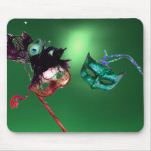 Vert de MASCARADE de MARDI GRAS Tapis De Souris