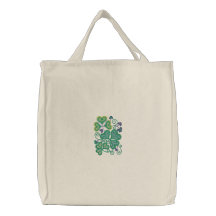 Vert de shamrock sacs en toile