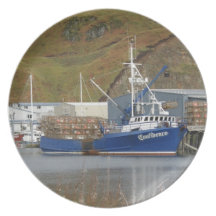 Vertrauen, Krabben-Fischerboot im niederländischen Flache Teller