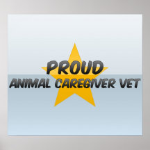 Vétérinaire animal fier de travailleur social posters