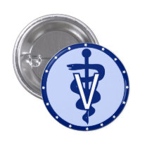 Veterinärlogo 2 anstecknadel
