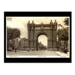 Vieille carte postale, Barcelone, Arco de Triunfo
