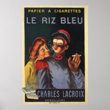 vieille collection de la publicité, cru, fumant affiche