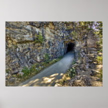 Vieille copie d'art de tunnel posters