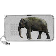 Vieille photographie de faune d'animaux d'éléphant haut-parleurs iPod
