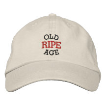 Vieillesse mûre casquettes brodées