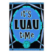 Vieux bleu d'océan de Luau de rotin Carte