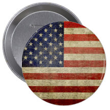 Vieux drapeau américain badges avec agrafe