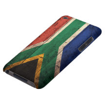 Vieux drapeau en bois de l'Afrique du Sud Étui iPod Touch