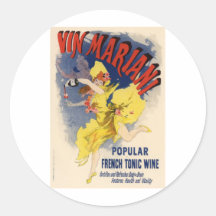Vin Mariani Adhésifs Ronds