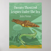Vingt mille ligues sous la Mer Jules Verne Posters