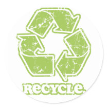 Vintag recyceln Sie Zeichen