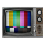 Vintage alte FernsehRetro Nostalgie Postkarten