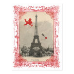 Vintage Amor-Postkarte Paris