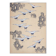 Vintage japanische Kunst Grußkarte