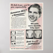Vintage Jockstrap-Anzeige Poster