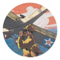 Vintage Kriegs-Plakataufkleber - Luftwaffe