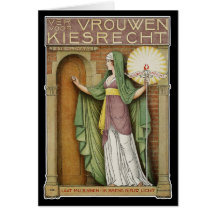 Vintage Kunst-Karte: Ich hole neues Licht