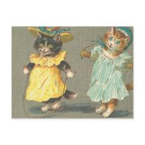 Vintage playful Kätzchen