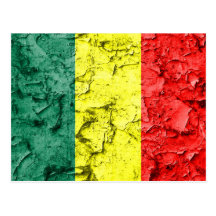 Vintage rasta Flagge Postkarten