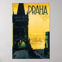 Vintage Reise Prags (Prag) Poster