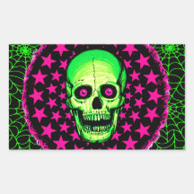 Vintage Skull Sticker
