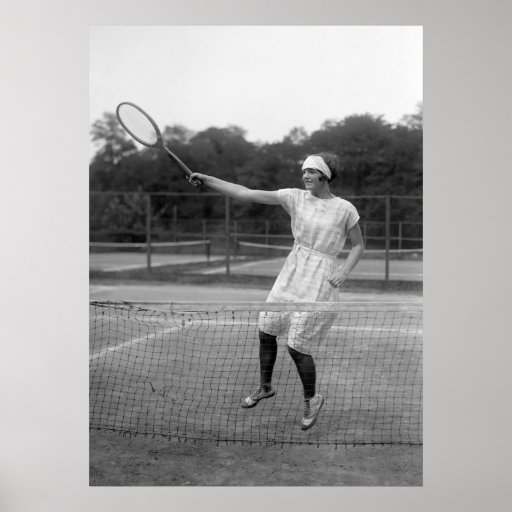 Vintage Tennis-Ausstattung, Zwanzigerjahre Posterdrucke