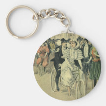 Vintage viktorianische Braut und Bräutigam auf ein Schlüsselband